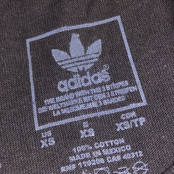 Adidas Rose Gold Double Logo Tee Shirt - Picture 5 of 5